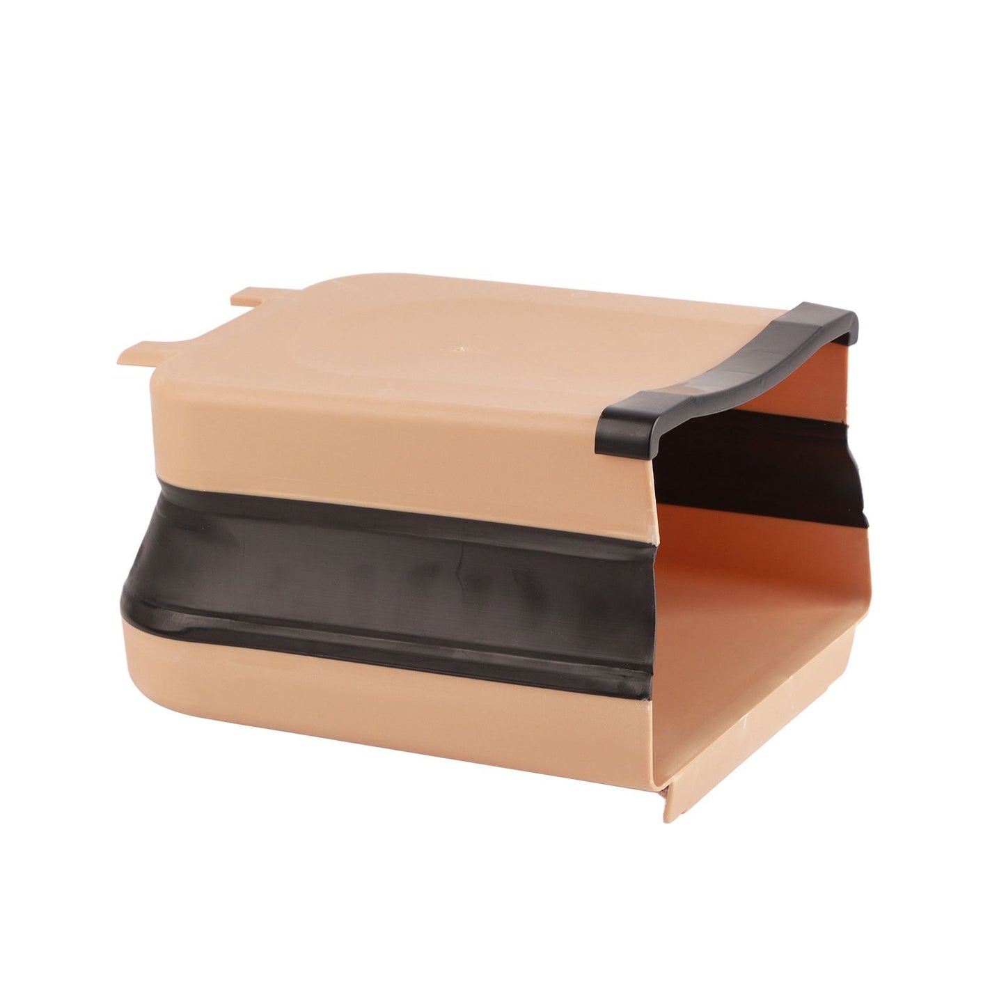 Collapsible Hanging Kitchen Waste Bin 9L Plastic Kitchen Folding Trash Can with Fixing Bracket for Bedroom V1294-YM3118220245211-0421