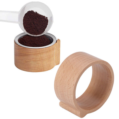 Coffee Capsule Refill Holder Beech Wood Coffee Pod Aluminum Foil Seals Holder for Vertuoline Coffee Capsule V1294-YM3118220245711-0421