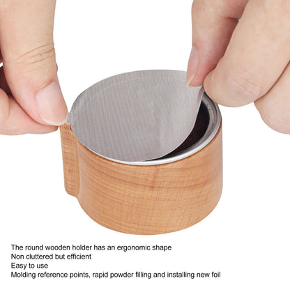 Coffee Capsule Refill Holder Beech Wood Coffee Pod Aluminum Foil Seals Holder for Vertuoline Coffee Capsule V1294-YM3118220245711-0421