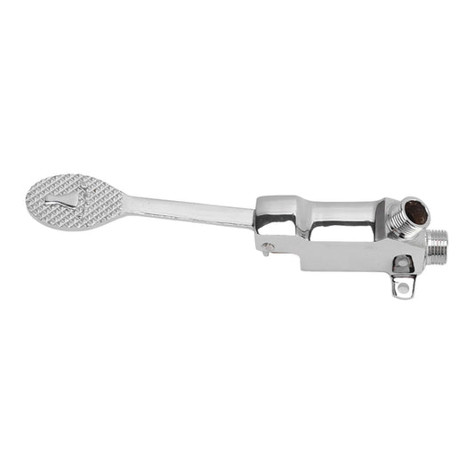 Faucet Foot Pedal Valve Silver Stainless Steel Water Saving Floor Pedal Control Switch for Public Place V1294-YM3118220246211-0421