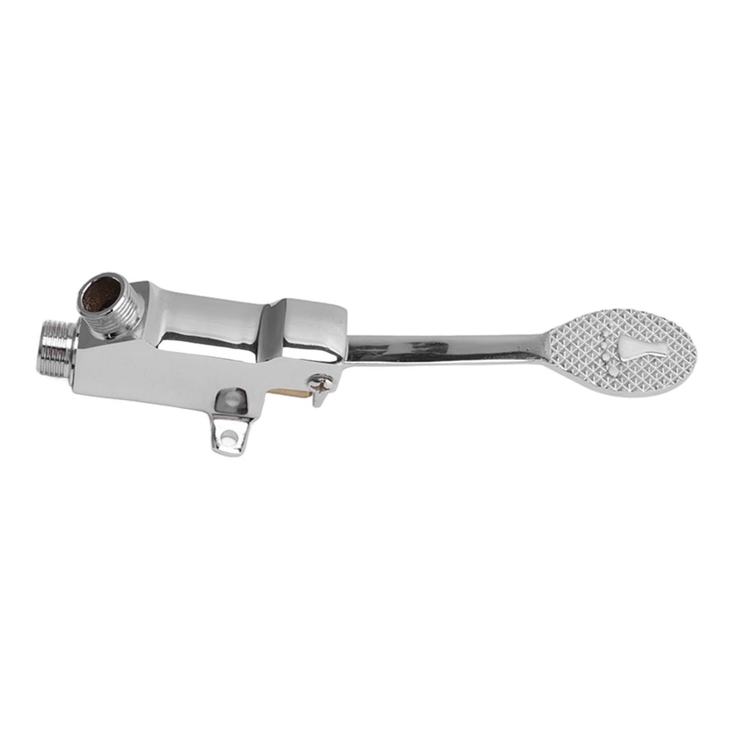 Faucet Foot Pedal Valve Silver Stainless Steel Water Saving Floor Pedal Control Switch for Public Place V1294-YM3118220246211-0421