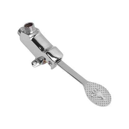 Faucet Foot Pedal Valve Silver Stainless Steel Water Saving Floor Pedal Control Switch for Public Place V1294-YM3118220246211-0421