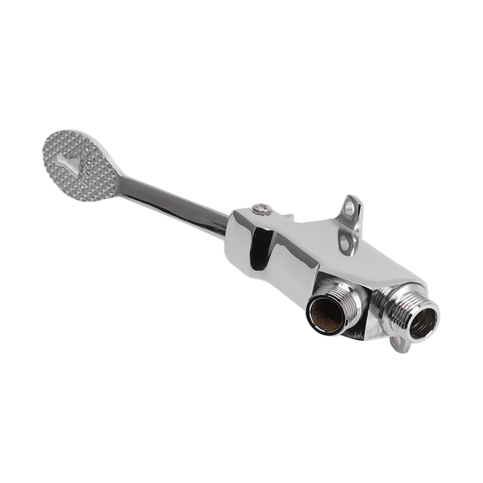 Faucet Foot Pedal Valve Silver Stainless Steel Water Saving Floor Pedal Control Switch for Public Place V1294-YM3118220246211-0421