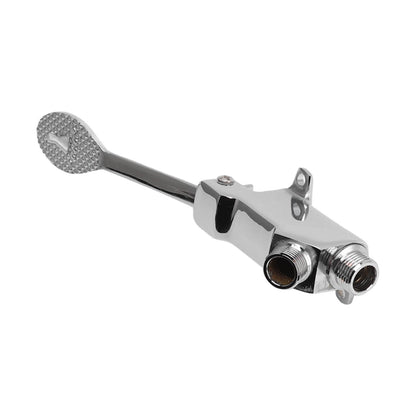 Faucet Foot Pedal Valve Silver Stainless Steel Water Saving Floor Pedal Control Switch for Public Place V1294-YM3118220246211-0421