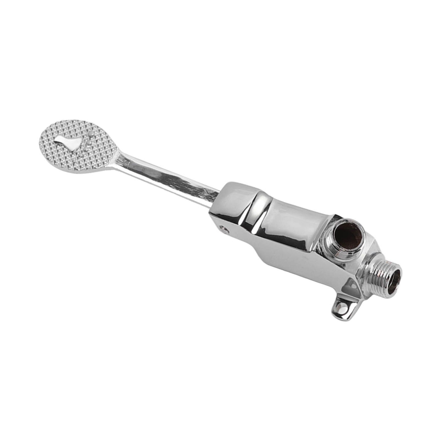 Faucet Foot Pedal Valve Silver Stainless Steel Water Saving Floor Pedal Control Switch for Public Place V1294-YM3118220246211-0421