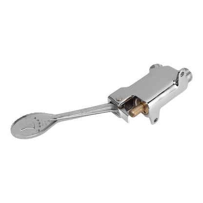Faucet Foot Pedal Valve Silver Stainless Steel Water Saving Floor Pedal Control Switch for Public Place V1294-YM3118220246211-0421