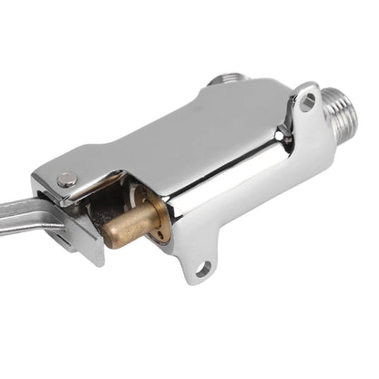 Faucet Foot Pedal Valve Silver Stainless Steel Water Saving Floor Pedal Control Switch for Public Place V1294-YM3118220246211-0421