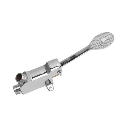 Faucet Foot Pedal Valve Silver Stainless Steel Water Saving Floor Pedal Control Switch for Public Place V1294-YM3118220246211-0421