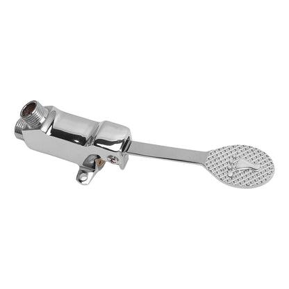 Faucet Foot Pedal Valve Silver Stainless Steel Water Saving Floor Pedal Control Switch for Public Place V1294-YM3118220246211-0421