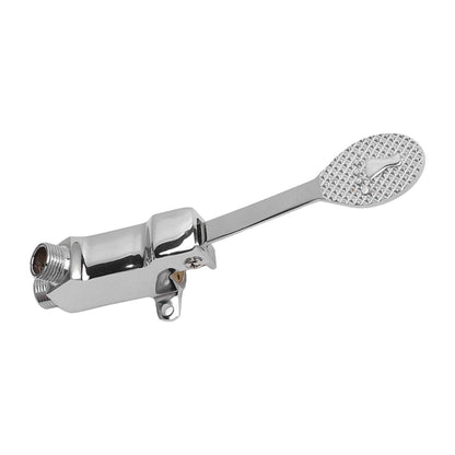 Faucet Foot Pedal Valve Silver Stainless Steel Water Saving Floor Pedal Control Switch for Public Place V1294-YM3118220246211-0421