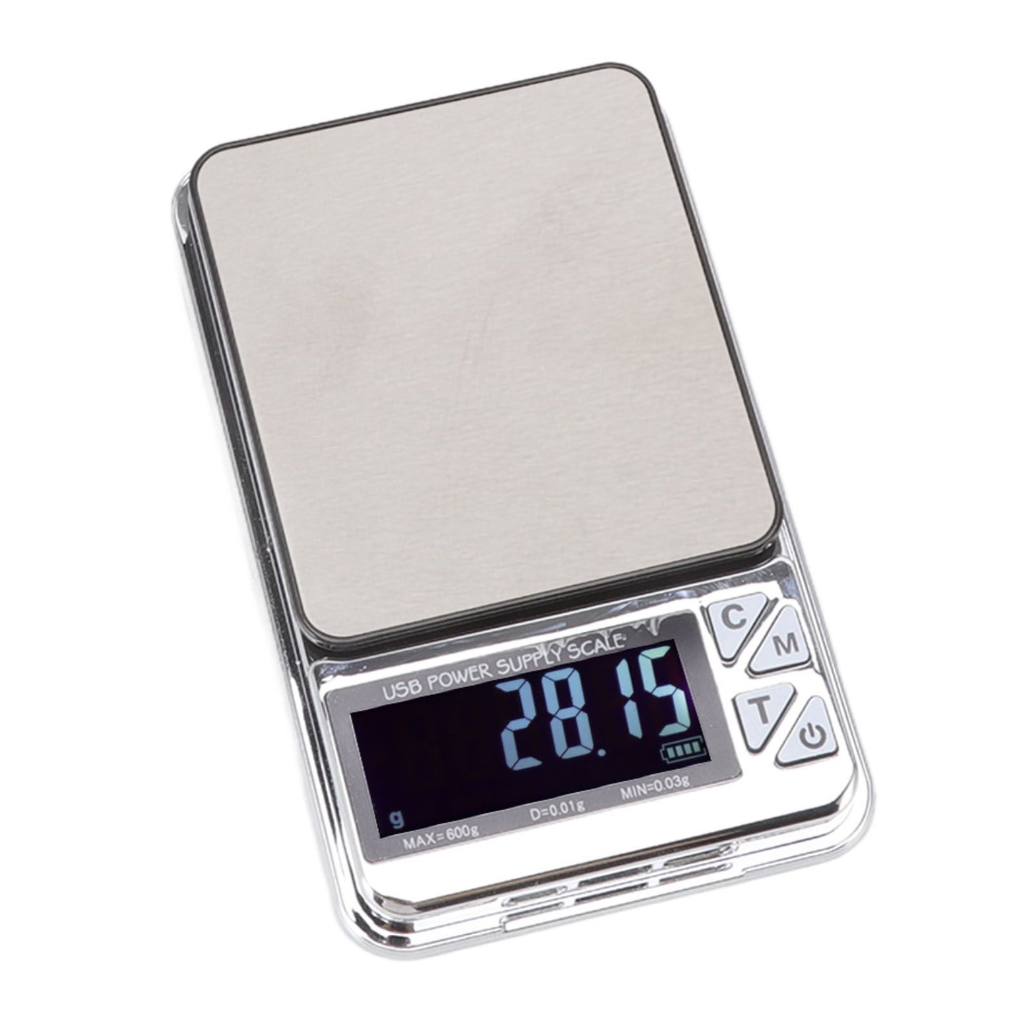 High Accuracy Digital Scale 600/0.01g LCD Display Waterproof USB Charging Electronic Scale for Kitchen Jewelry V1294-YM3118220246911-0421