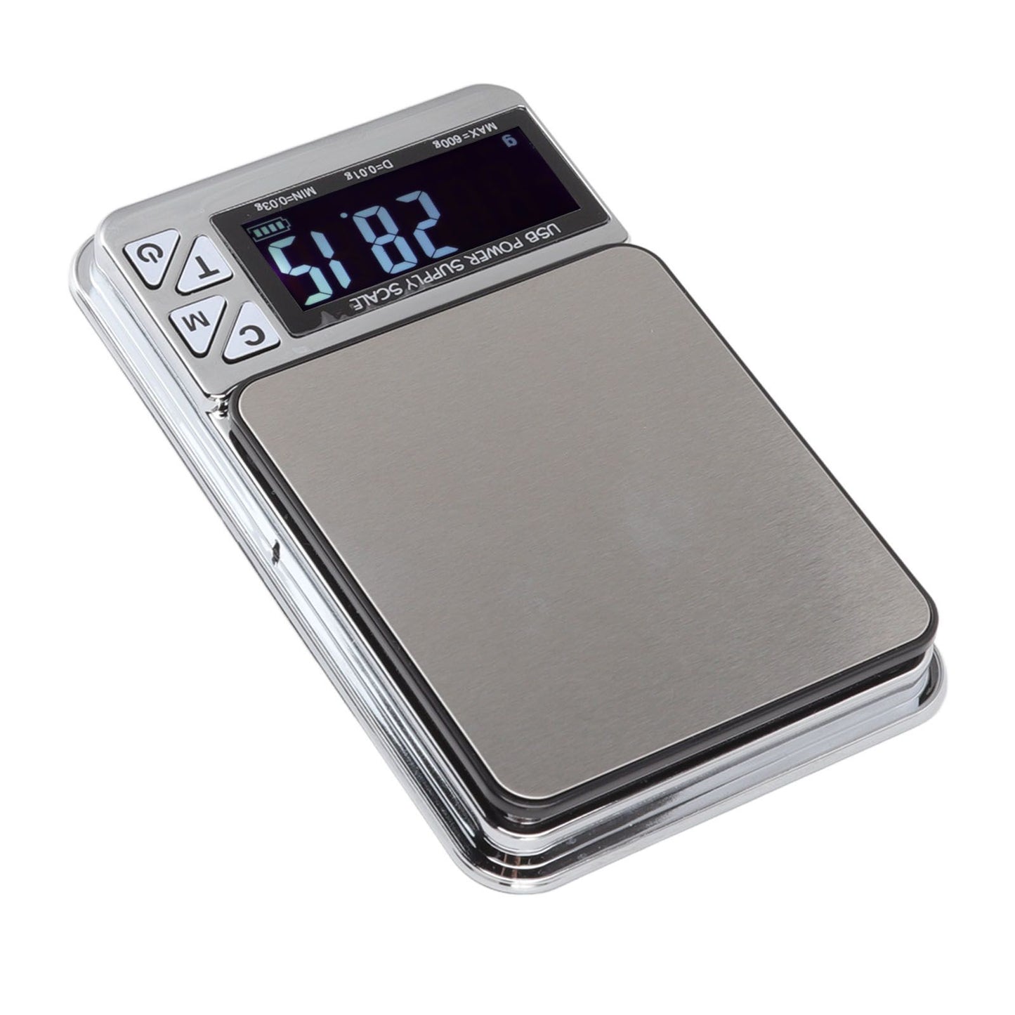 High Accuracy Digital Scale 600/0.01g LCD Display Waterproof USB Charging Electronic Scale for Kitchen Jewelry V1294-YM3118220246911-0421