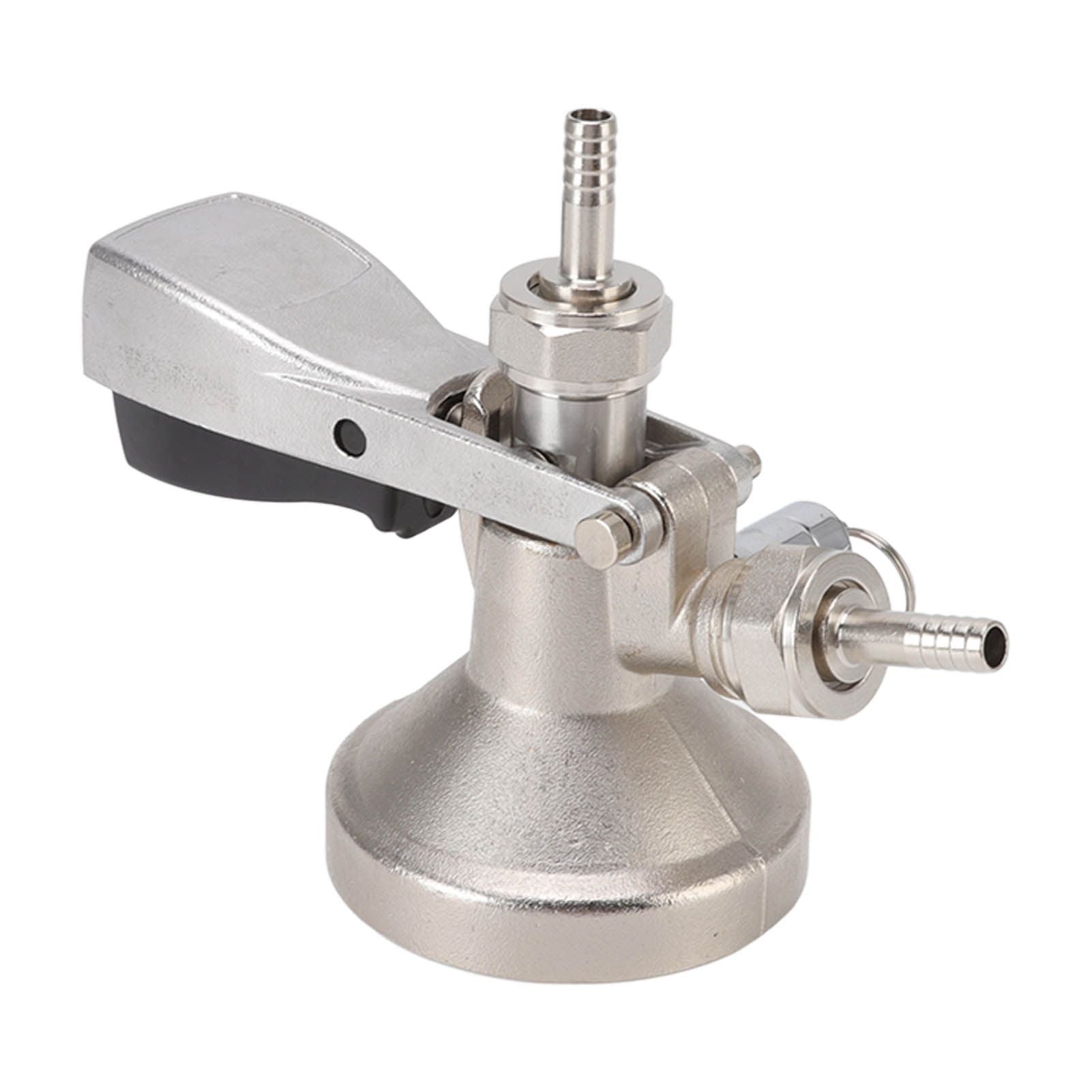 G Type Beer Keg Coupler Stainless Steel Probe Brass Body Triangular Beer Dispenser Accessory for Bar Party V1294-YM3118220247411-0421