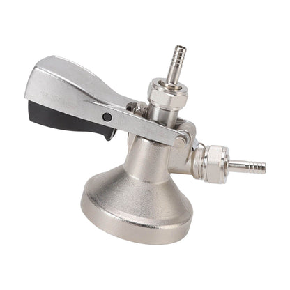 G Type Beer Keg Coupler Stainless Steel Probe Brass Body Triangular Beer Dispenser Accessory for Bar Party V1294-YM3118220247411-0421
