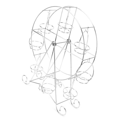 Cupcake Display Rack Iron Rotatable Eight Cupcakes Wheel Cupcake Stand for DIY Birthday Party V1294-YM3118220247611-0421