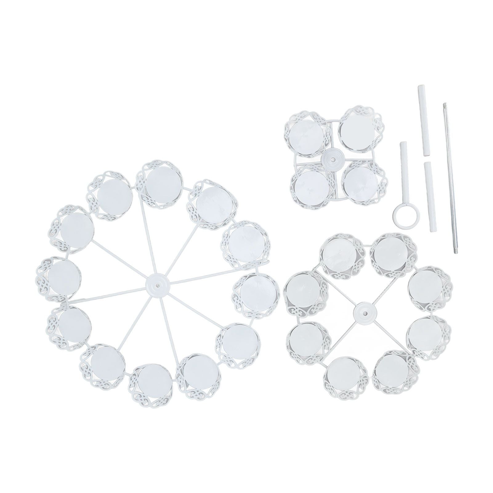 Cupcake Stand for 24 Cupcakes 3 Tier Pastry Serving Display Stand Iron Dessert Carrier Display Holder for V1294-YM3118220247811-0421