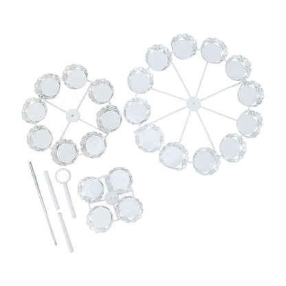 Cupcake Stand for 24 Cupcakes 3 Tier Pastry Serving Display Stand Iron Dessert Carrier Display Holder for V1294-YM3118220247811-0421