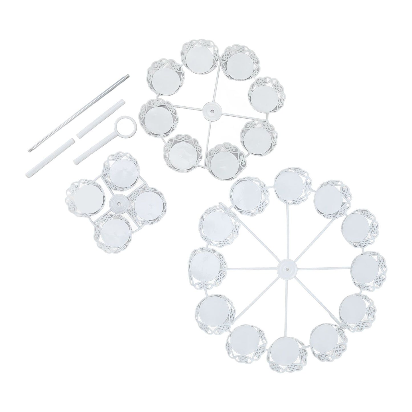 Cupcake Stand for 24 Cupcakes 3 Tier Pastry Serving Display Stand Iron Dessert Carrier Display Holder for V1294-YM3118220247811-0421