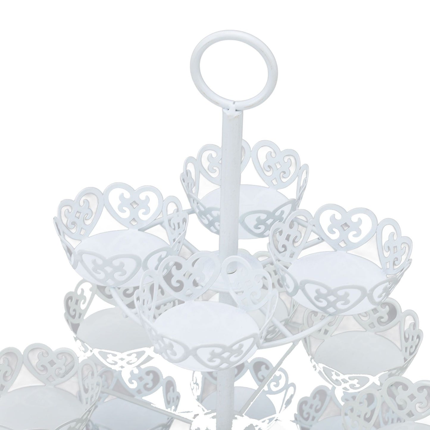 Cupcake Stand for 24 Cupcakes 3 Tier Pastry Serving Display Stand Iron Dessert Carrier Display Holder for V1294-YM3118220247811-0421