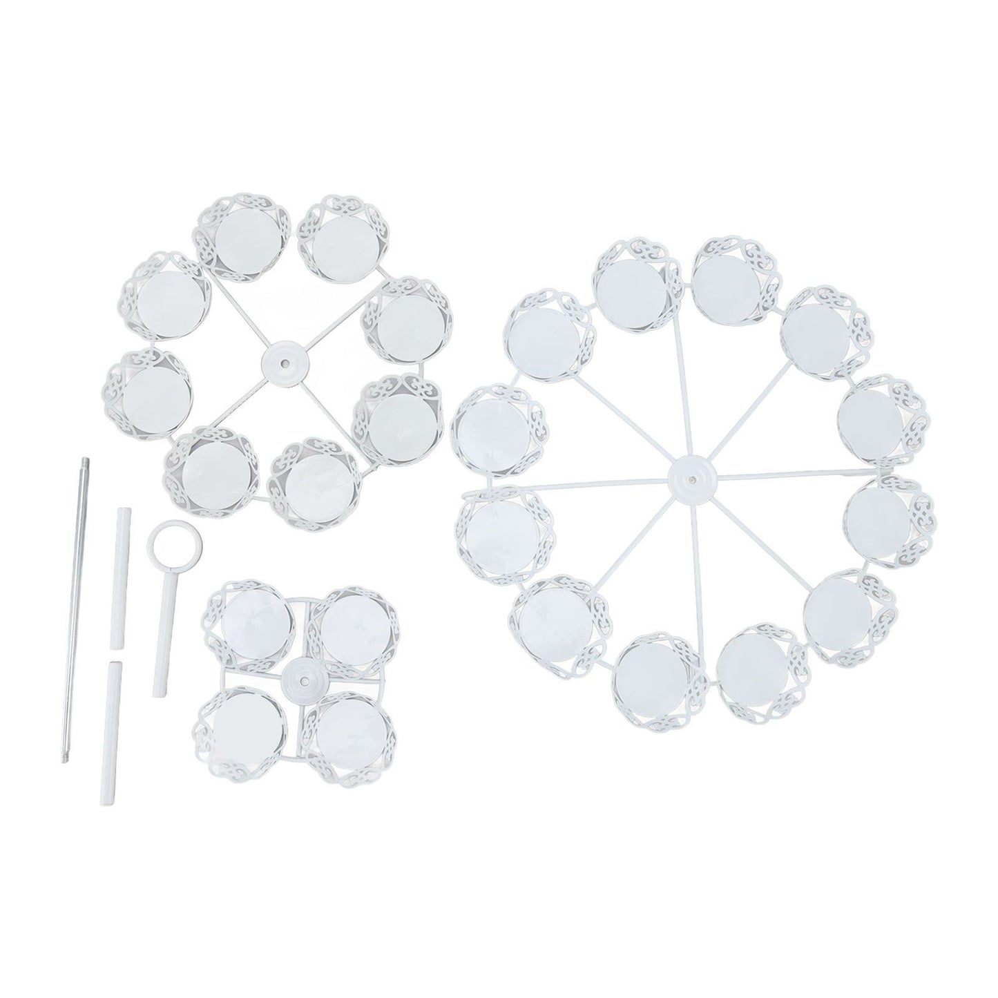 Cupcake Stand for 24 Cupcakes 3 Tier Pastry Serving Display Stand Iron Dessert Carrier Display Holder for V1294-YM3118220247811-0421