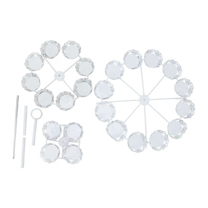 Cupcake Stand for 24 Cupcakes 3 Tier Pastry Serving Display Stand Iron Dessert Carrier Display Holder for V1294-YM3118220247811-0421
