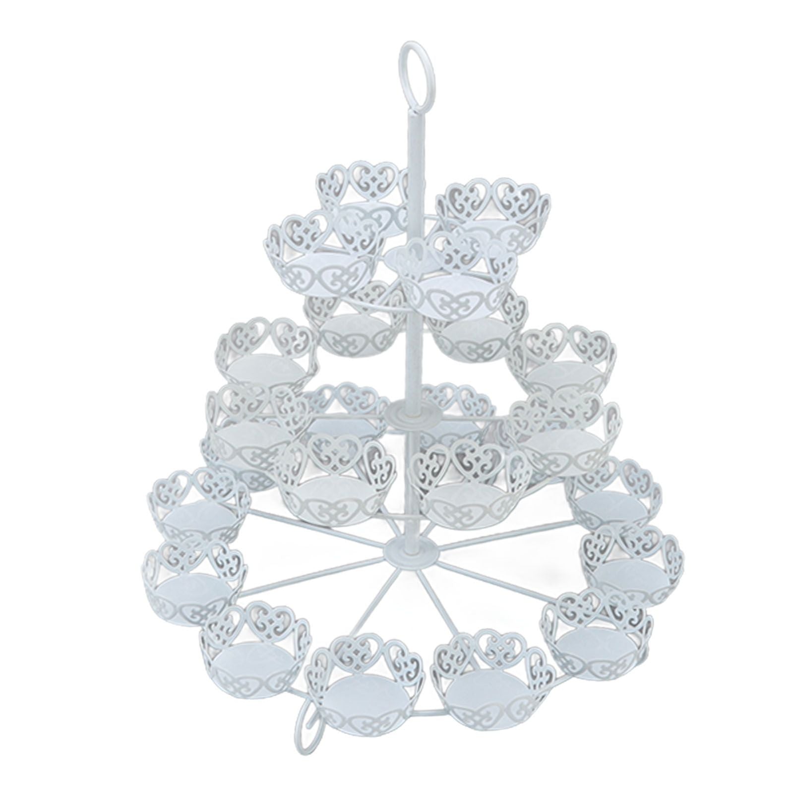 Cupcake Stand for 24 Cupcakes 3 Tier Pastry Serving Display Stand Iron Dessert Carrier Display Holder for V1294-YM3118220247811-0421