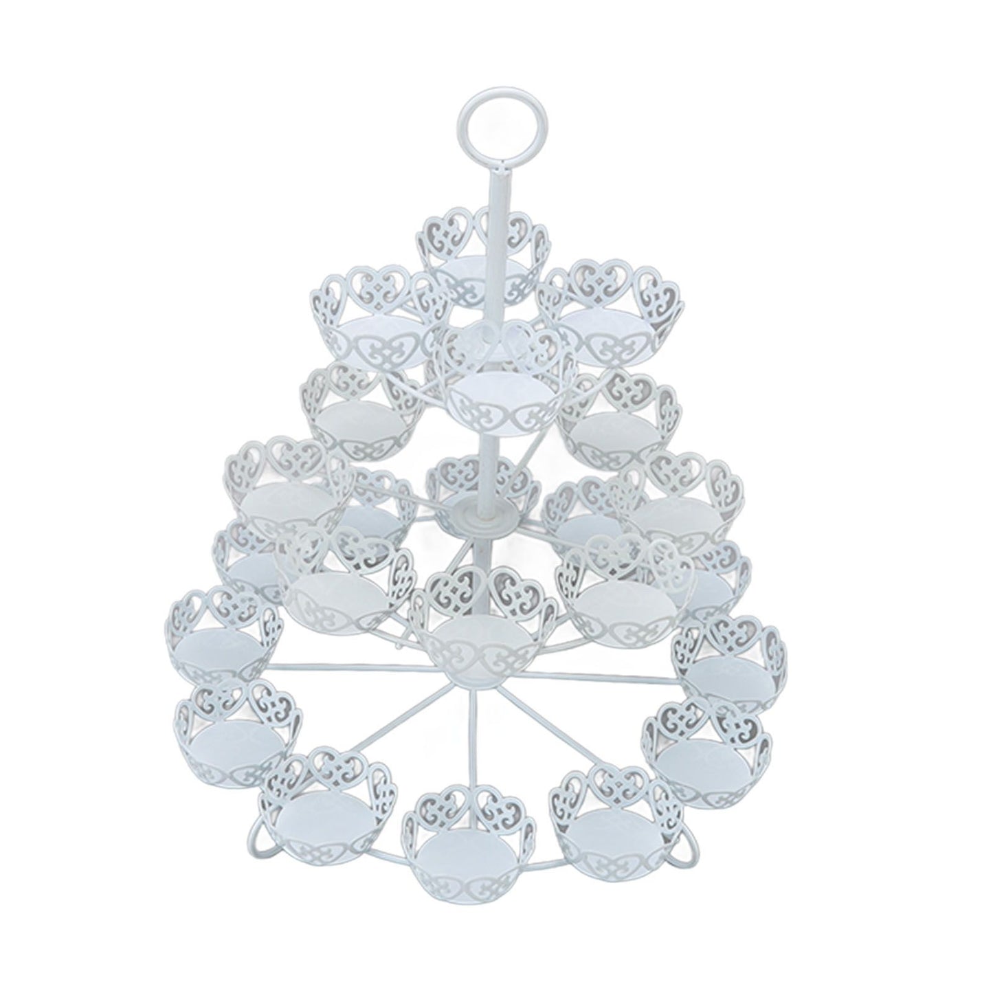 Cupcake Stand for 24 Cupcakes 3 Tier Pastry Serving Display Stand Iron Dessert Carrier Display Holder for V1294-YM3118220247811-0421
