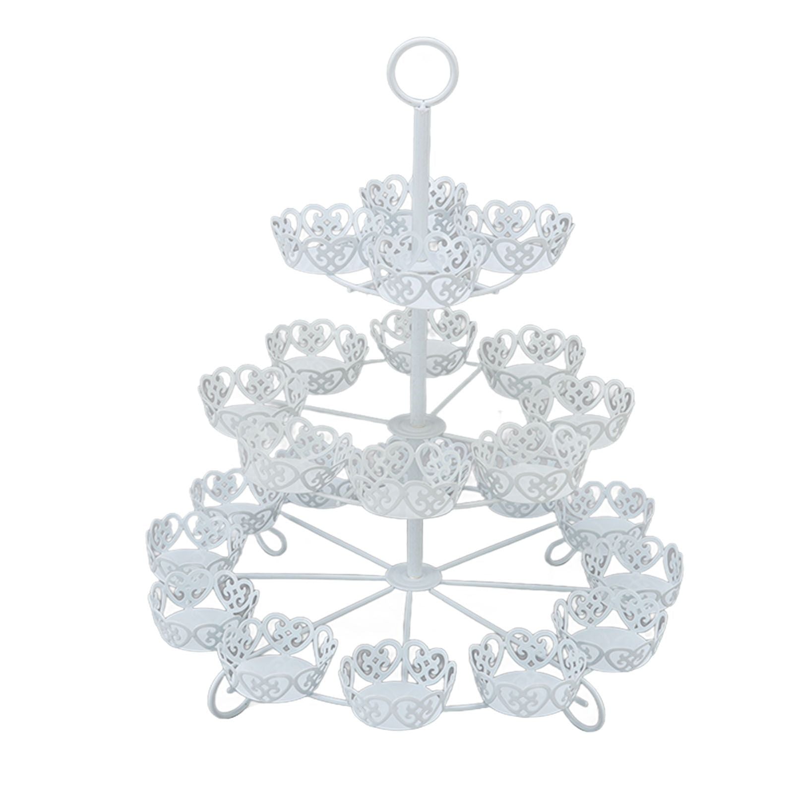 Cupcake Stand for 24 Cupcakes 3 Tier Pastry Serving Display Stand Iron Dessert Carrier Display Holder for V1294-YM3118220247811-0421