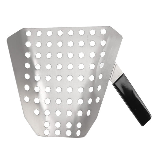 Popcorn Scoop Ergonomic Single Handle Stainless Steel Fries Scooper with Holes for Movie Theater Shop V1294-YM3118220248711-0421