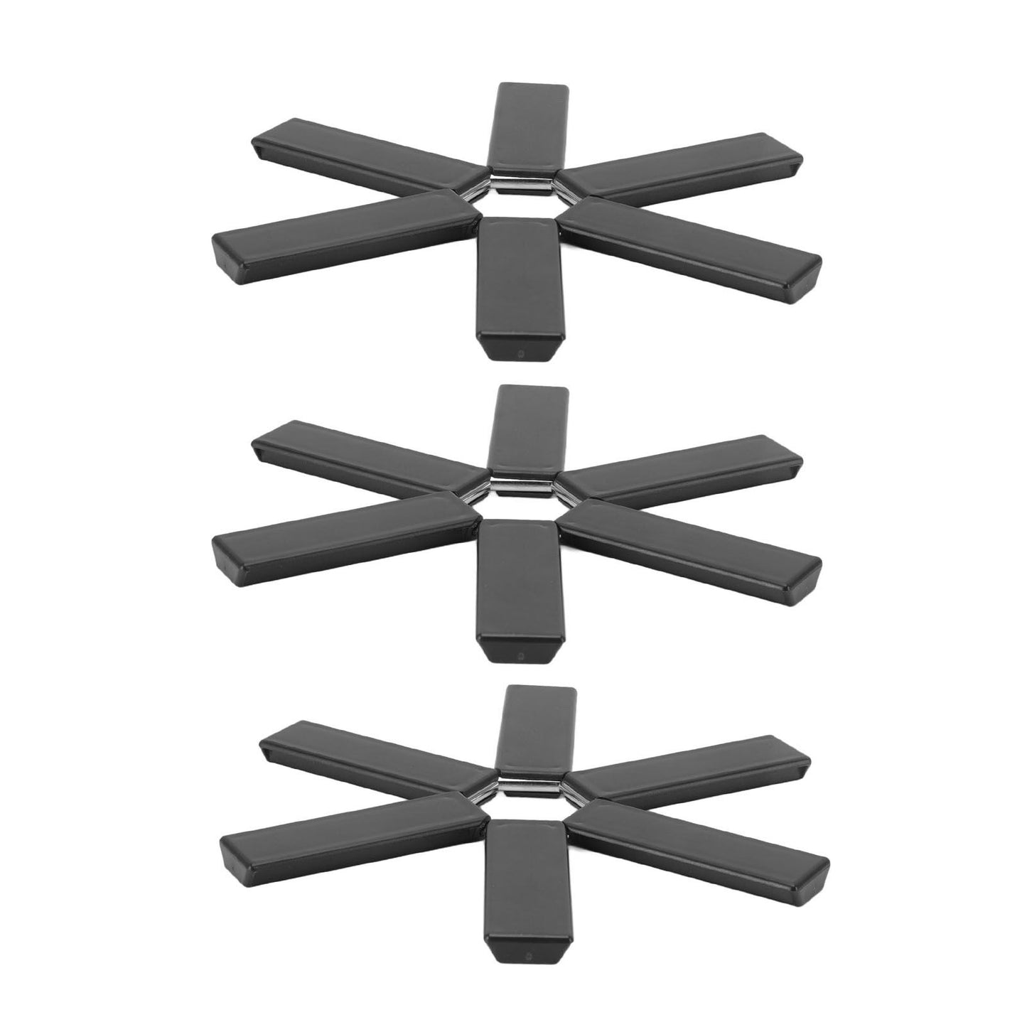 6PCS Hot Pot Heat Insulation Pad Foldable ABS Hollow Design Hot Dishes Holder for Kitchen Home V1294-YM3118220249611-0421