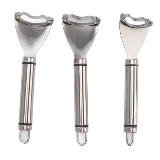 3pcs Stainless Steel Corn Cutter Peeler Safe Quick Clean Comfortable Grip Corn Thresher Planer Cutter for V1294-YM3118220249711-0421
