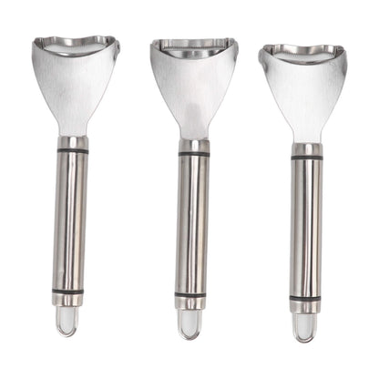 3pcs Stainless Steel Corn Cutter Peeler Safe Quick Clean Comfortable Grip Corn Thresher Planer Cutter for V1294-YM3118220249711-0421
