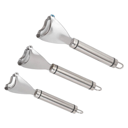 3pcs Stainless Steel Corn Cutter Peeler Safe Quick Clean Comfortable Grip Corn Thresher Planer Cutter for V1294-YM3118220249711-0421