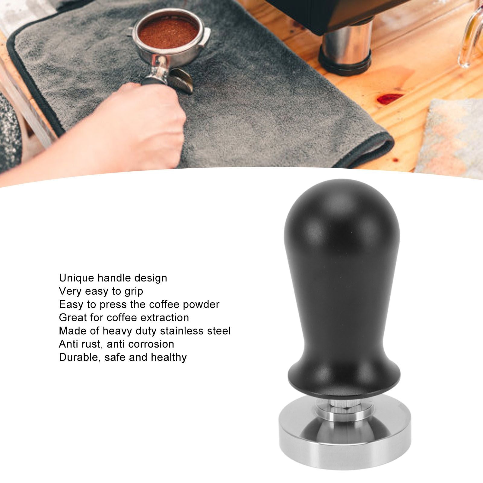 Coffee Tamper Stainless Steel 30lb Constant Pressure Built in Spring Removable Coffee Powder Tamper Tool V1294-YM3118220250413-0421