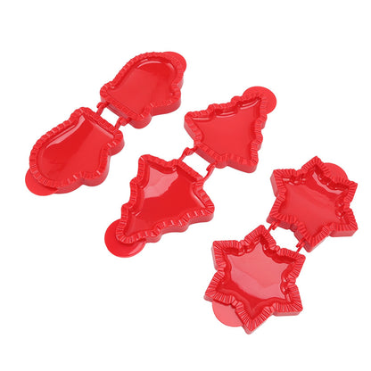 3 Pcs Pocket Pie Molds Christmas Tree Star Glove Shape Dough Presser Mini Hand Pie Mold Set Pie Maker for V1294-YM3118220251211-0421