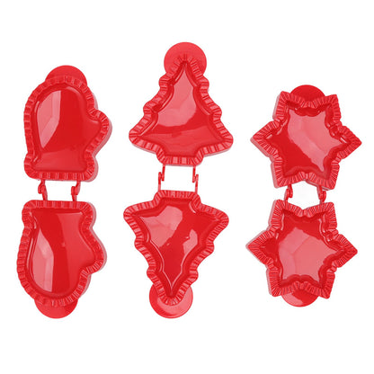 3 Pcs Pocket Pie Molds Christmas Tree Star Glove Shape Dough Presser Mini Hand Pie Mold Set Pie Maker for V1294-YM3118220251211-0421