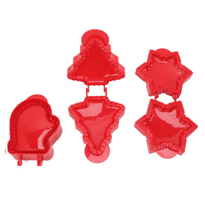 3 Pcs Pocket Pie Molds Christmas Tree Star Glove Shape Dough Presser Mini Hand Pie Mold Set Pie Maker for V1294-YM3118220251211-0421