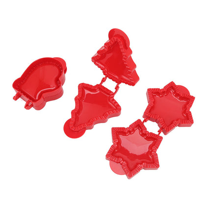 3 Pcs Pocket Pie Molds Christmas Tree Star Glove Shape Dough Presser Mini Hand Pie Mold Set Pie Maker for V1294-YM3118220251211-0421