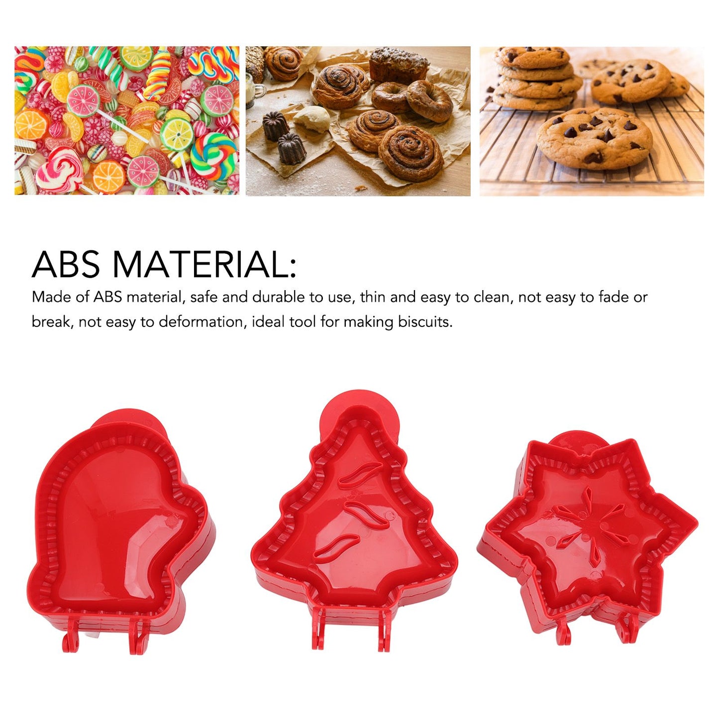 3 Pcs Pocket Pie Molds Christmas Tree Star Glove Shape Dough Presser Mini Hand Pie Mold Set Pie Maker for V1294-YM3118220251211-0421