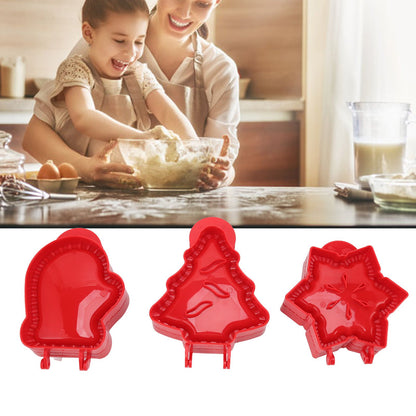3 Pcs Pocket Pie Molds Christmas Tree Star Glove Shape Dough Presser Mini Hand Pie Mold Set Pie Maker for V1294-YM3118220251211-0421