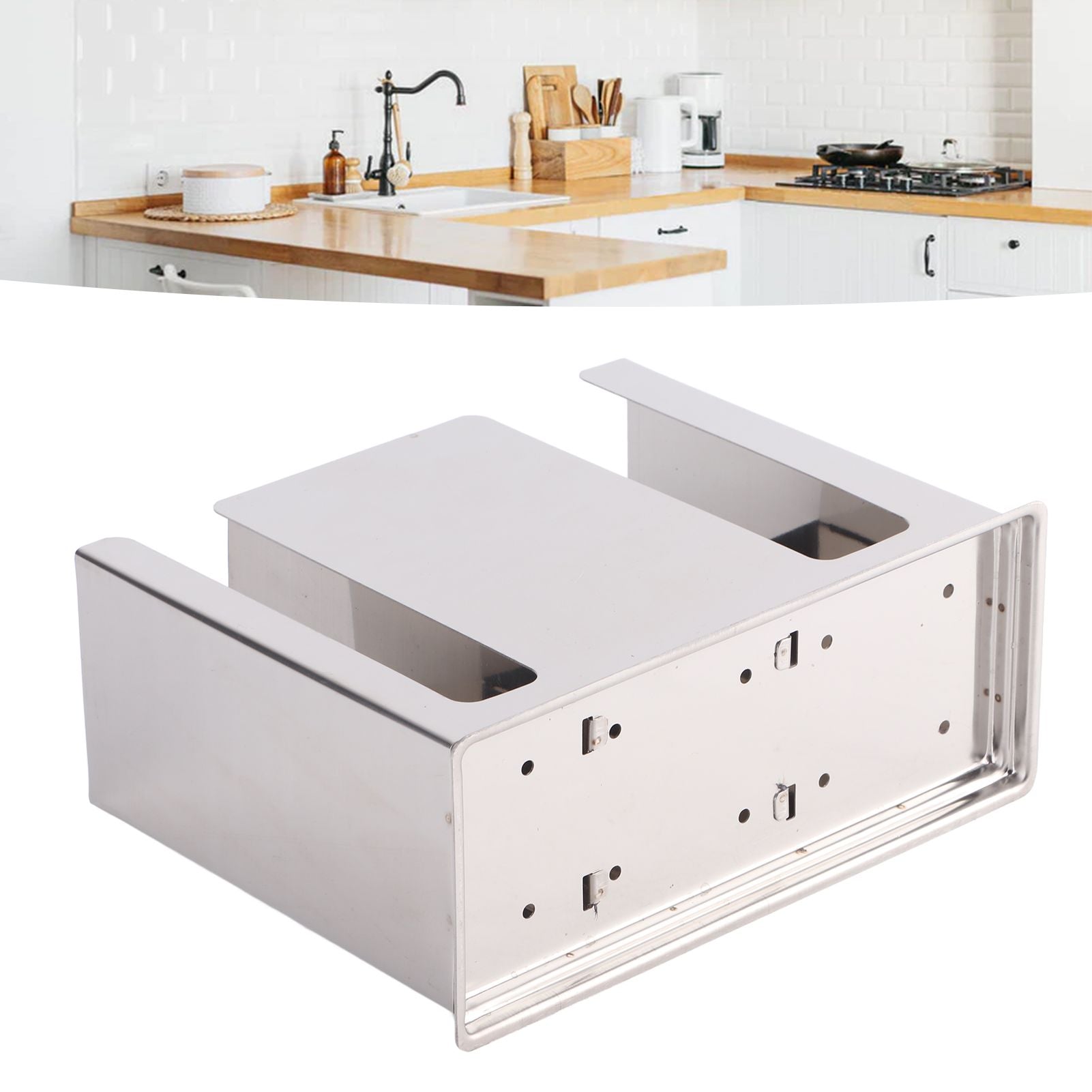 Utensil Drying Rack Stainless Steel Hanging Rack Chopsticks Spoon Fork Knife Drainer Basket Flatware Storage V1294-YM3118220251412-0421