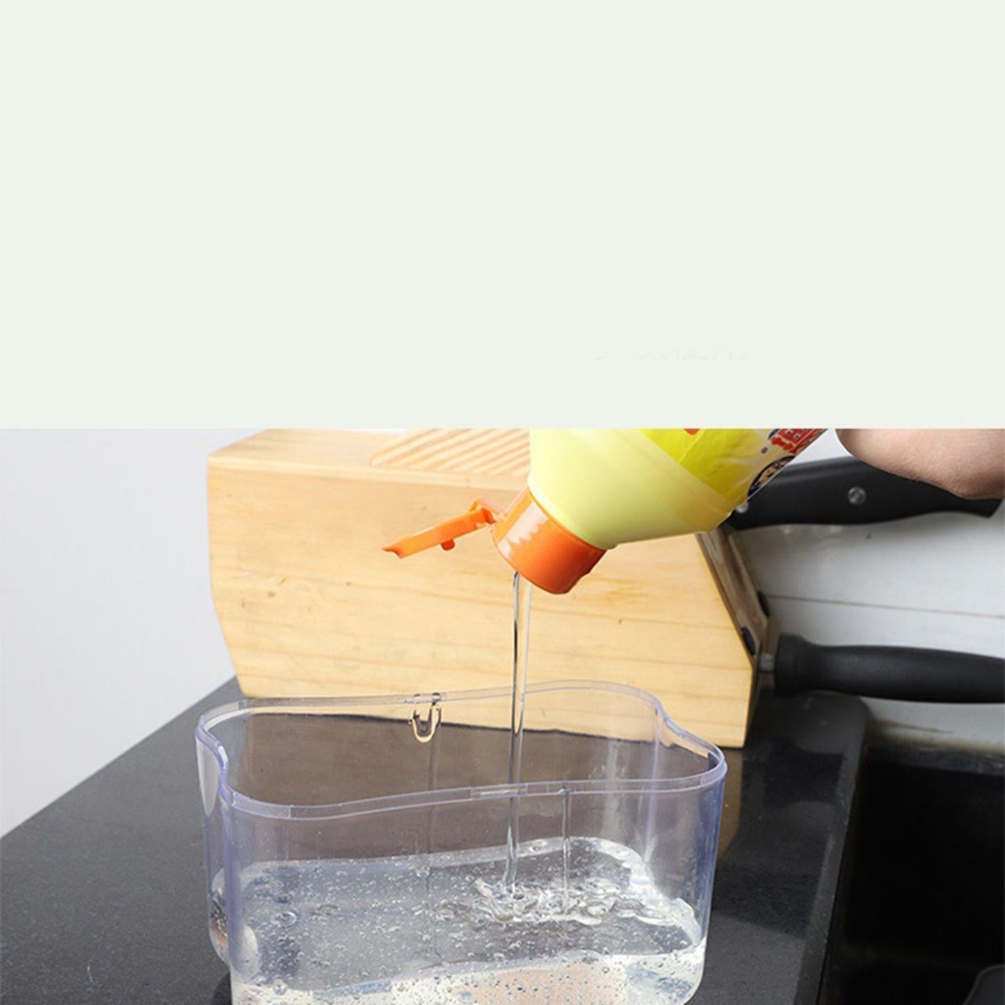 Dish Soap Dispenser Press Design Automatically Liquid Dispenser Box Sponge Holder Soap Dispenser for Home V1294-YM3118220251511-0421