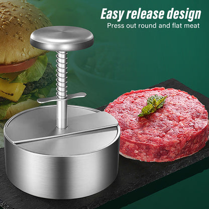 Hamburger Press Patty Maker 304 Stainless Steel Hamburger Meat Press for Kitchen Burgers Accessories V1294-YM3118220252411-0421