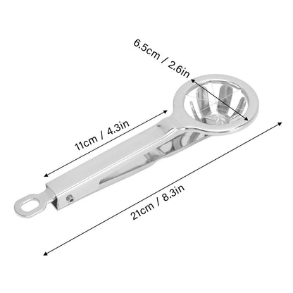 Egg Cutter 304 Stainless Steel Rust Proof Labor Saving Multi Functional Egg Splitter for Kitchen Restaurant V1294-YM3118220252611-0421