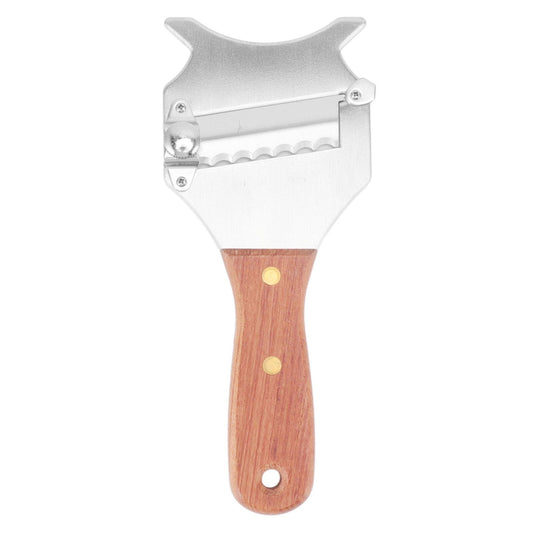 Truffle Grater Wavy Blade Wooden Handle Stainless Steel Hand Plane Cheese Grater Cutter for Chocolate V1294-YM3118220252711-0421