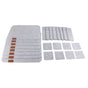 Placemat Cup Mat Set Felt Heat Insulation with Fork Bag Tableware Mat for Home Kitchen Light Gray V1294-YM3118220253111-0421