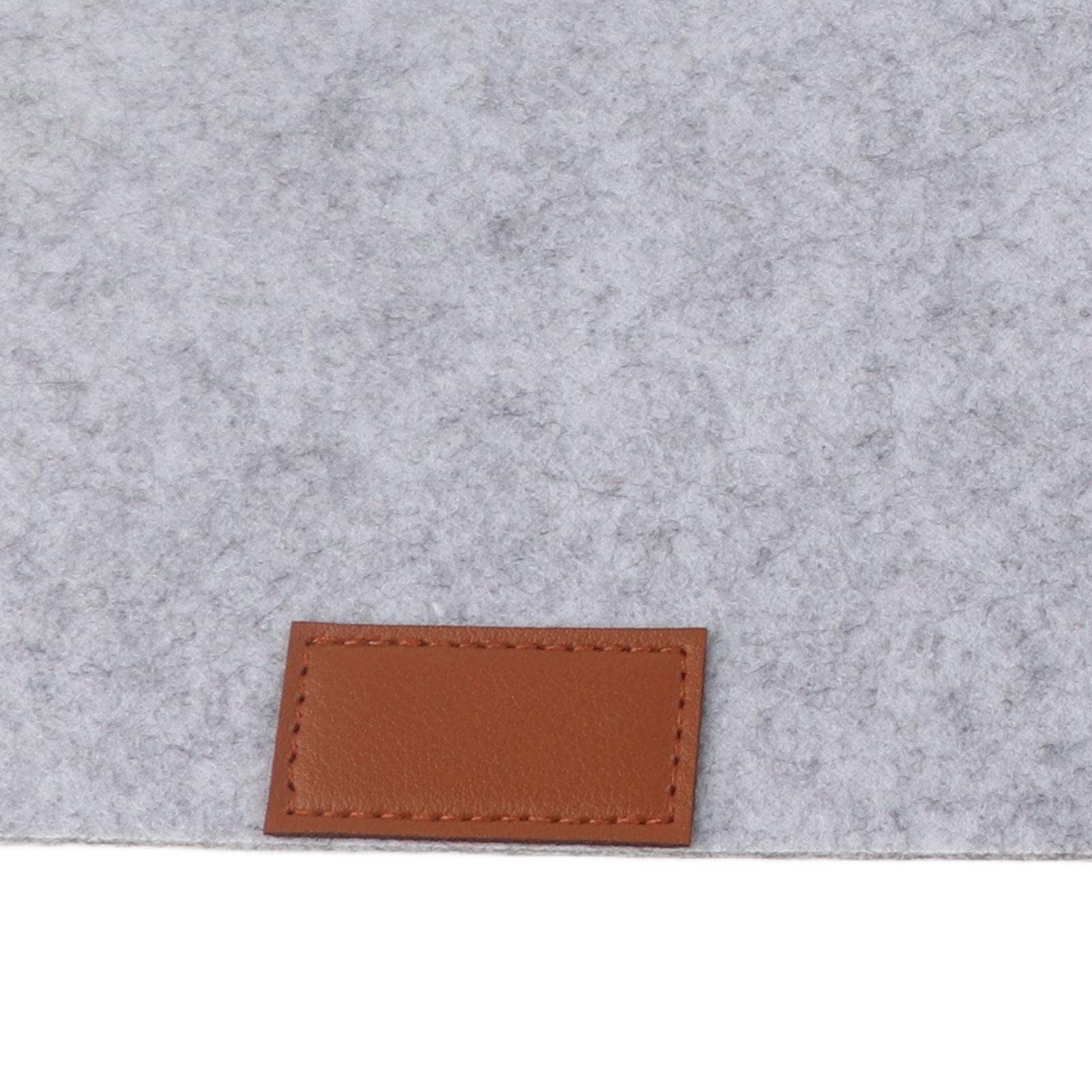 Placemat Cup Mat Set Felt Heat Insulation with Fork Bag Tableware Mat for Home Kitchen Light Gray V1294-YM3118220253111-0421