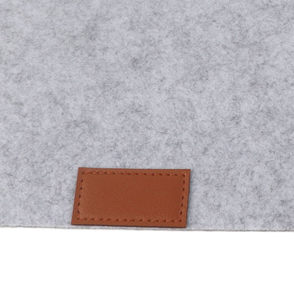Placemat Cup Mat Set Felt Heat Insulation with Fork Bag Tableware Mat for Home Kitchen Light Gray V1294-YM3118220253111-0421