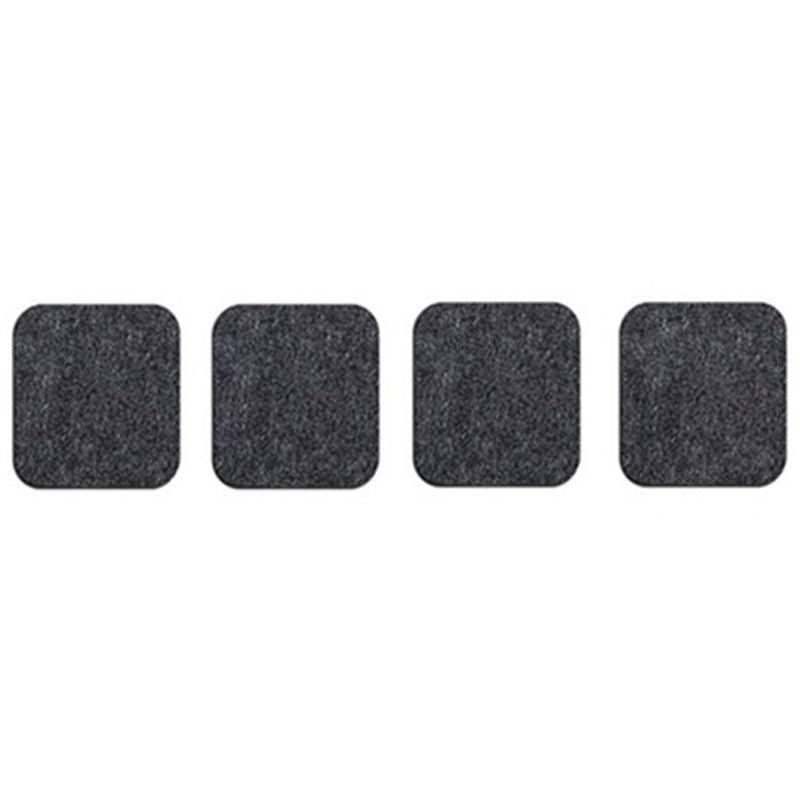 Placemat Cup Mat Set Felt Heat Insulation with Fork Bag Tableware Mat for Home Kitchen Dark Gray V1294-YM3118220253112-0421