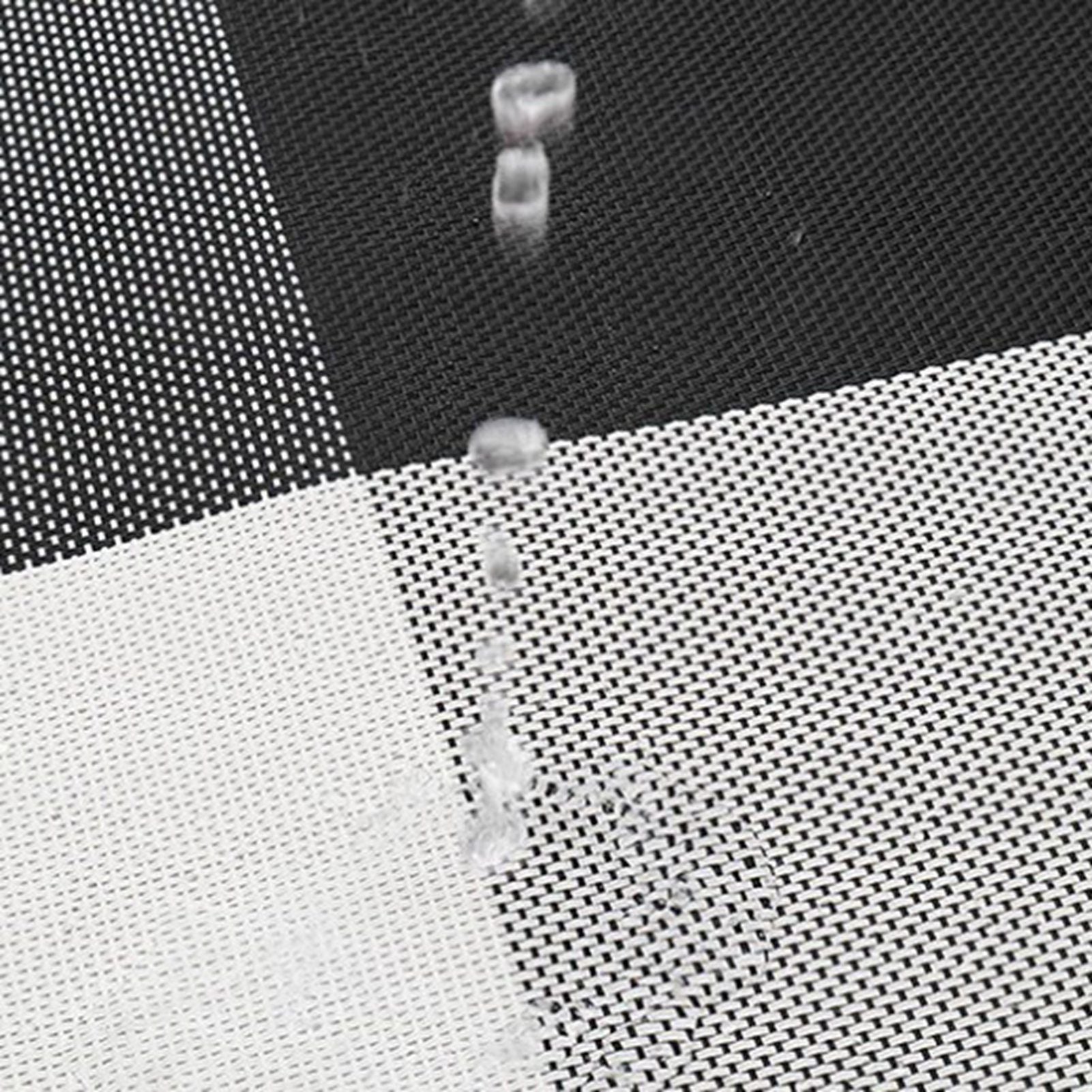 8pcs Placemats Easy Cleaning PVC Material Waterproof Black White Plaid Pattern Dining Placemats for Hotel V1294-YM3118220253211-0421